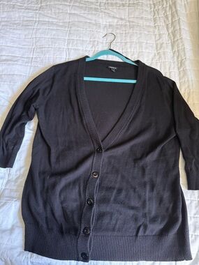 torrid Black V-Neck Button Cardigan